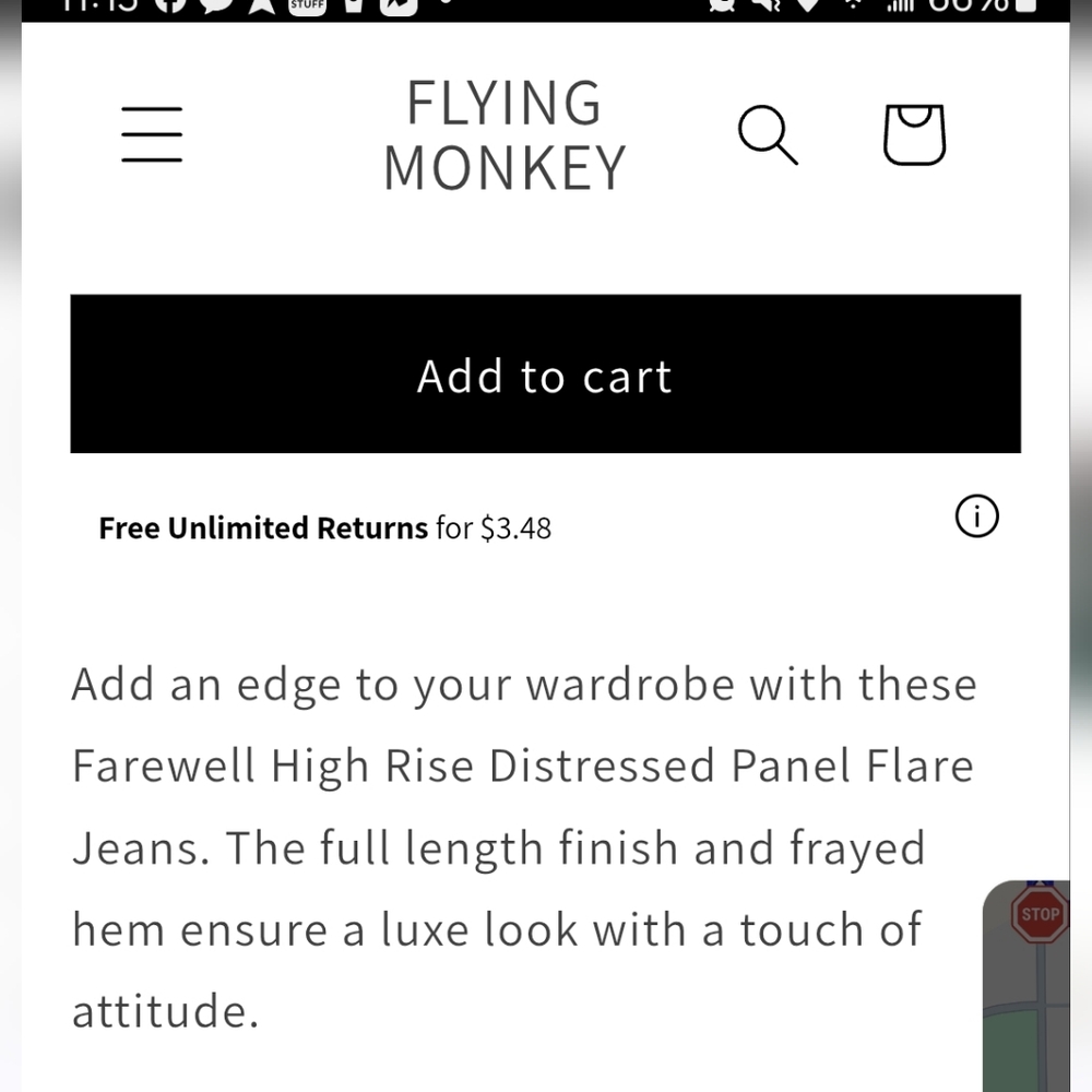 STUNNING FLYING MONKEY HI RISE DISTRESSED FLARES LIGHTWASH - Picture 11 of 11